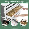 Wooden Chicken Nesting Box for Laying Eggs,Solid Pine Wood 8 Compartments Egg Laying Boxes for Hens with 2 Roll Out Egg Collection Drawers and 4 Vente