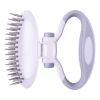 Pet Life 'Gyrater' Swivel Travel Dual-Rowed Grooming Undercoat Pet Rake