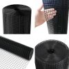 48 inch√ó50 ft Black Vinyl Coated Hardware Cloth, 19 Gauge 1/2 inch Black PVC Hardware Cloth, Black Welded Wire Fence Supports Poultry-Netting Cage-Ho