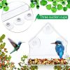 1pc Acrylic Bird Cage; Adsorption Bird Feeder For Outdoor; Transparent Plexiglass Bird Feeder; hummingbird feeder