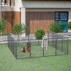 Dog Playpen Outdoor, 16 Panels Dog Pen 40" Height Dog Fence Exercise Pen with Doors for Large/Medium/Small Dogs, Portable Pet Playpen for Yard, RV, Ca